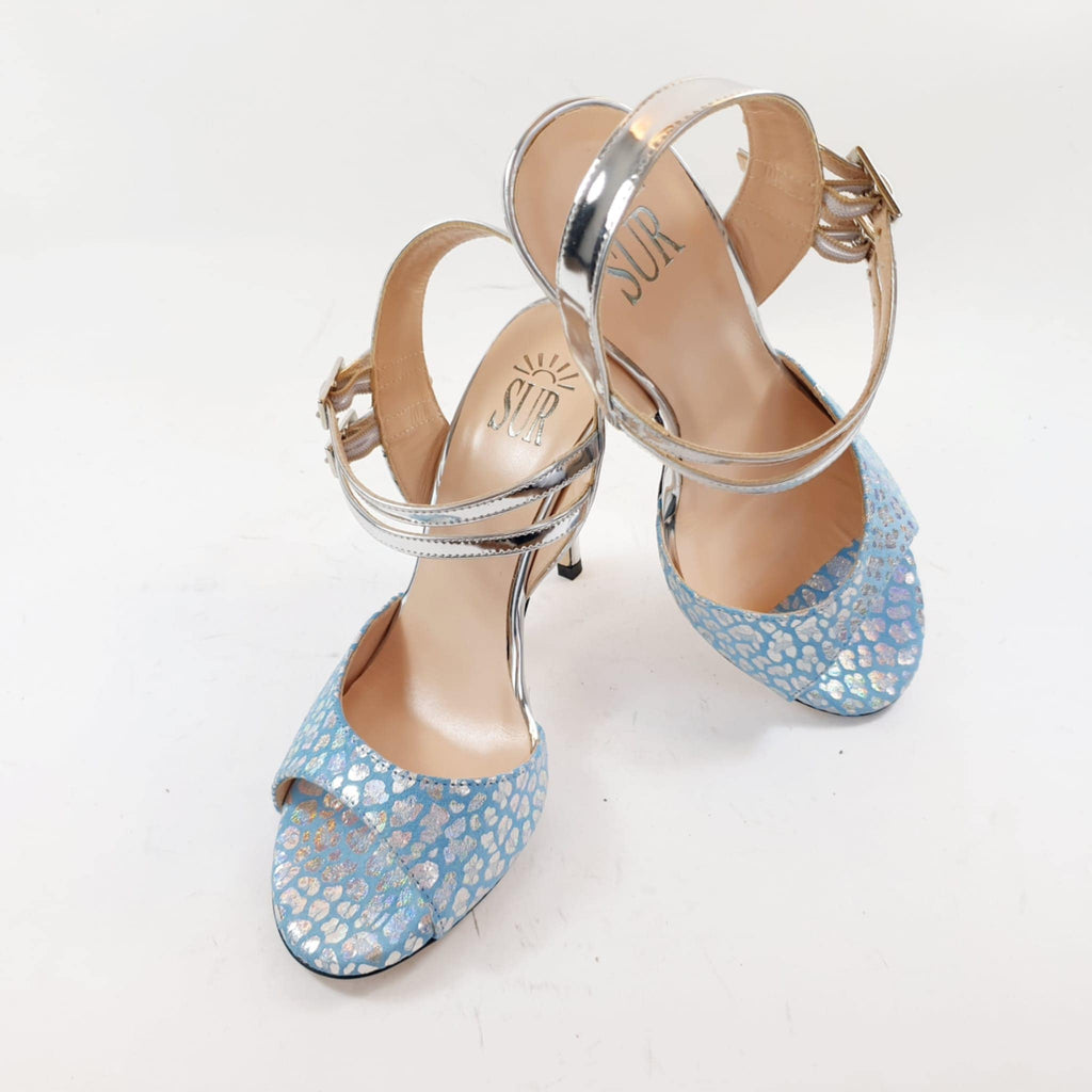 SUR Tango Shoes - Frida Glitter Fuchsia 7cm heel (Regular to