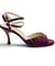 Yoanna chevron bordo con vernice 6cm (Regular to Wide)