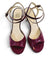 Yoanna chevron bordo con vernice 6cm (Regular to Wide)