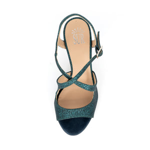 Dita Glitter Pavone 7cm (Wide)