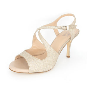 Dita Glitter Platino 7cm (Wide)