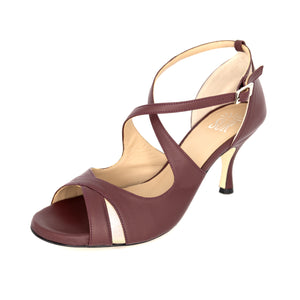Farah Nappa Bordo 6cm Heel (Regular)