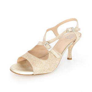 Dita Fibbia Glitter Platino 6cm (Regular to Wide)