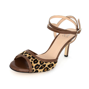 Femme Animalier Marrone Leopardo 7cm (Regular to Wide)