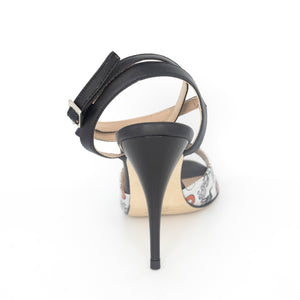 Grace Stampa Multi Argento con Nero 9cm (Regular)