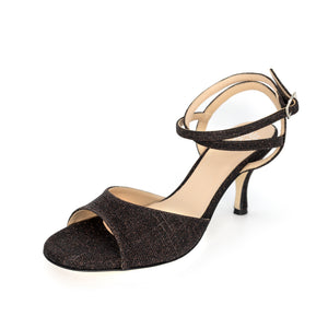 Grace Lurex Cognac 6cm (Regular)
