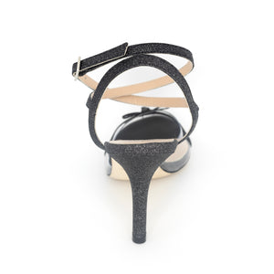 Magalina Glitter Nero Transparente 7cm (Regular to Narrow)