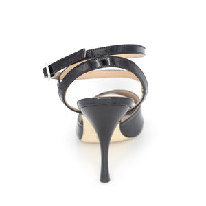 Musidora Nappa Nera Vernice Nero 7cm (Regular)