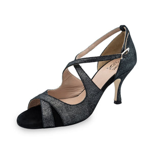 Farah Nero Scintillante 6cm Heel (Regular)