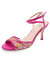 Femme Pizzo Fuchsia Fiori 6cm (Regular)