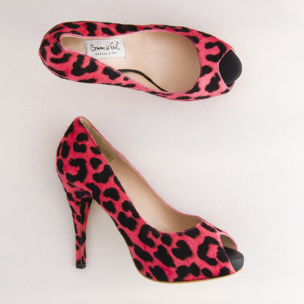 Comme il Faut Dance Shoes Platform Leopardo Rojo 12cm – JuliaBella