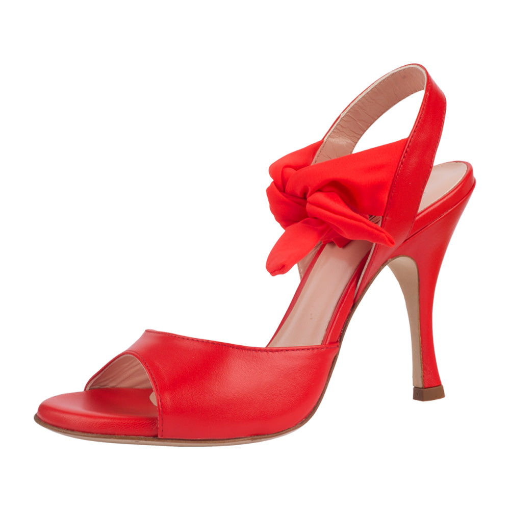 Paloma Nappa Rosso 8cm heel (Regular to Wide)